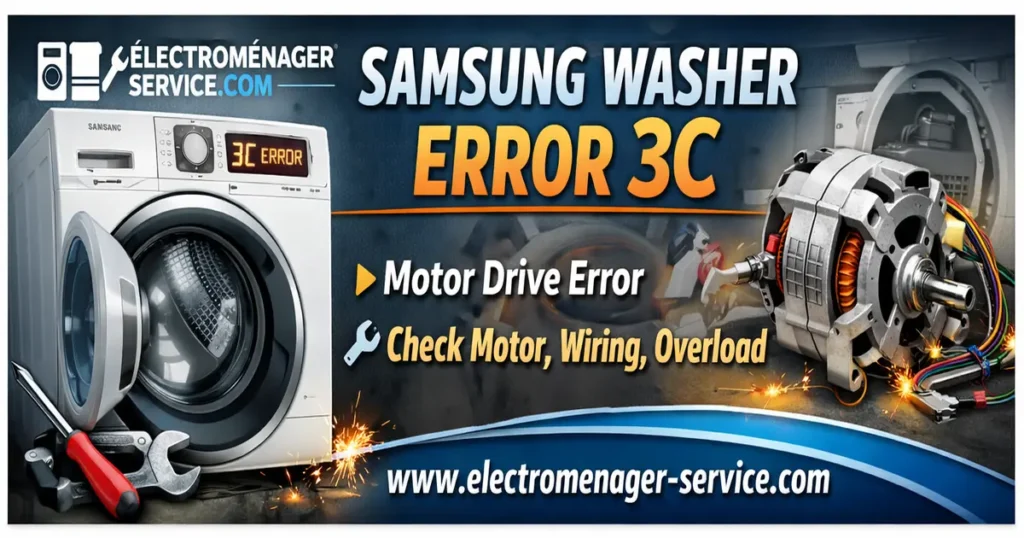 Samsung machine à laver code 3C